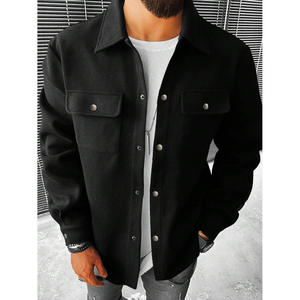 Nueva Chaqueta de Solapa para Hombre, Corte Holgado, de Pana Cepillada, Estilo Workwear, Diseño de Dobladillo Recto, 100% Algodón - Product Image 2