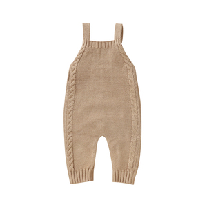 MIMIXIONG Combinaison à bretelles unisexe pour bébé de 0 à 24 <span class=keywords><strong>mois</strong></span>, couleur unie, boutique, acrylique, vêtements pour bébé garçon et fille, barboteuse - Product Image 2