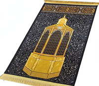 Tapis de prière islamique pour la prière refaite à la main, en plastique, personnalisé,