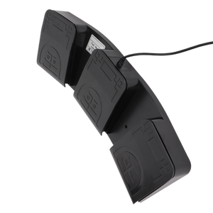 Pedal kaki USB tiga tombol, pengontrol <span class=keywords><strong>MIDI</strong></span> saklar mekanis <span class=keywords><strong>Keyboard</strong></span> komputer dapat diprogram untuk bermain game - Product Image 1