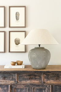 Figo Vase <b>Lamp</b> with Textured Ceramic <b>Base</b> Electric Art Deco Design for Timeless Elegance for Decorative Usage - Product Image 4