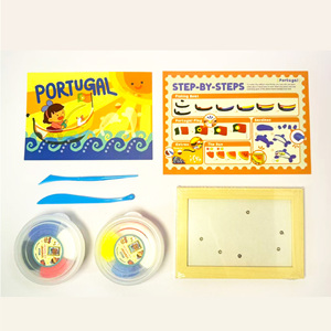 Lot de pâte à modeler nettoyable à l'eau, souvenir géographique Océan et Drapeau National du <span class=keywords><strong>Portugal</strong></span> - Product Image 1