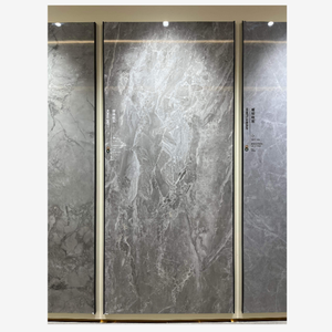 Losas de piedra sinterizada Wharton, 1200x2700mm, azulejo gris claro, aspecto de mármol cerámico, azulejo de pared para uso en exteriores, precio barato - Product Image 1