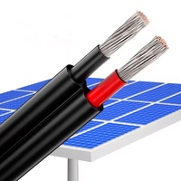 Cable Solar Estándar PV1-F de 1500V, Cobre Estañado, Aislamiento XLPE, Rojo y Negro, Cable de CC para Conexión de Paneles Solares