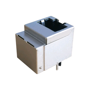 Supply foremost Type <span class=keywords><strong>10</strong></span>/100Base-T Magnetic Vertical DIP RJ45 connector with 180 grees - Product Image 6