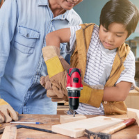 Perceuse électrique sans fil portable Fengren Red 20V avec 21+1 réglages de couple 45Nm, batterie lithium-ion et chargeur OEM