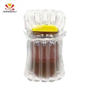 Gratis Sampel Tas Bantal Kolom Udara Pelindung Plastik 3Cm * 7 Kolom untuk Pengiriman Botol Kaca Madu