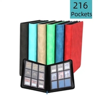 Classeur pour cartes à collectionner à chargement par le haut, 4-9 pochettes, avec insertion latérale, en PU