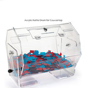 Boîte de loterie rotative en acrylique personnalisée boîte de <span class=keywords><strong>tirage</strong></span> de bulletin de vote en acrylique de mode moderne pour comptoir - Product Image 5