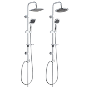 Ensemble de douche sanitaire complet en acier inoxydable, kit de douche à effet pluie pour hôtel et <span class=keywords><strong>appartement</strong></span> avec robinet d'eau chaude et froide - Product Image 6