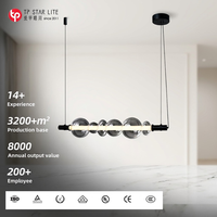 Suspension LED ovale moderne et personnalisable en verre de style nordique pour restaurant, bar ou comptoir, petite, à intensité variable, blanc chaud, réglable