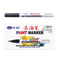 Marqueur permanent pour chantier SP151, pointe ultra-fine de 1,0 mm, résistant aux UV, résistant à l'alcool, marqueur à peinture