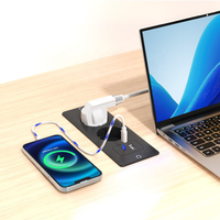 Prise de courant encastrée pour bureau, unité de prise de courant encastrée dans le meuble avec ports USB pour poste de travail, comptoir de cuisine, hôtel