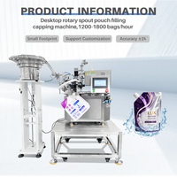 Machine d'emballage de poches de jus de coco naturel avec système d'alimentation par bouchon verseur pour fabricants de boissons
