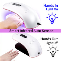 Sèche-ongles électrique LED professionnel automatique 36W avec certification GRS, lampe à cils, double source lumineuse en plastique, logo personnalisable