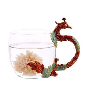 Tasses à eau émaillées, verres ronds pour la maison, tasses à lait pour le petit-déjeuner - Product Image 1