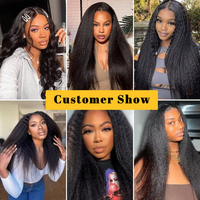 Stock américain Faisceaux de cheveux humains non transformés 12A Extensions de cheveux bruts non transformés à cuticule alignée Vendeurs de cheveux vierges brésiliens de vison