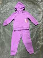Setelan Olahraga Anak Musim Gugur dan Musim Dingin, Sweater Rajut Berkerah Tegak dengan Ritsleting, Celana Fleece Berbulu, Bordir, Set Kasual
