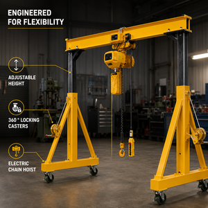<span class=keywords><strong>Grue</strong></span> portique portable personnalisable de 0,5 à 5 tonnes pour la manutention industrielle des matériaux - Product Image 2