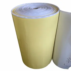 120g 58gsm 78gsm adesivo in silicone con rivestimento in solventi giallo scuro carta adesiva a rilascio di glassine