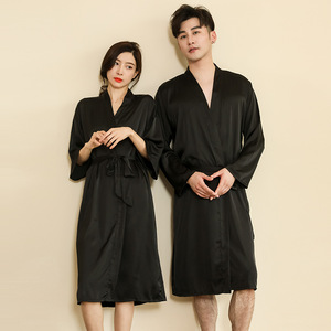 <span class=keywords><strong>Vestaglia</strong></span> Kimono in raso personalizzabile a 16 colori per <span class=keywords><strong>vestaglia</strong></span> termica per festa nuziale taglie forti Set per damigella della sposa - Product Image 2