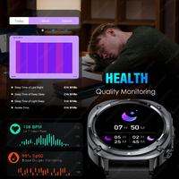 Jam Tangan Pintar Baru Watch 7 Ultra Tahan Air IP68, Panggilan, Deteksi Detak Jantung, Senter LED, Smartwatch Outdoor untuk Android iOS