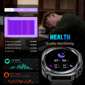 Nouvelle montre connectée Watch 7 Ultra, étanche IP68, appels Bluetooth, fréquence cardiaque, lampe torche LED, montre connectée d'extérieur pour Android iOS - Product Image 5