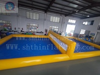Terrain de volley-ball gonflable pour jeux aquatiques, grand terrain de volley-ball de plage gonflable, terrain de volley-ball aquatique gonflable à vendre