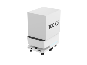 Robot AGV móvil inteligente autónomo 4WD con 100Kg de carga útil Planificación de rutas Entrega comercial Robot de entrega rápida - Product Image 2