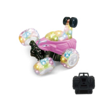 Voiture télécommandée HTL RC Stunt Car avec rotation à 360 degrés, musique et lumières, pour enfants, idéale pour les cascades et le drift