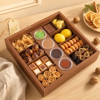 Plateau d'emballage gourmand multi-compartiments personnalisé pour frites, beignets, sauces, bento et snacks, qualité alimentaire, jetable, vente en gros