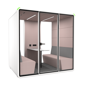 Cabine téléphonique de bureau, lot de 4 postes, insonorisée, ventilée, mobile, moderne, pour décoration de bureau et entrepreneurs - Product Image 6