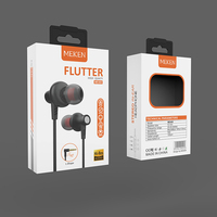 Audífonos Intrauditivos con Cable MEKEN ME400, 1.2m, Super Bajos, Universales, Conector de 3.5mm, Resistentes al Agua IPX5, Chipset JL AAC/Apt-X HD, Superventas