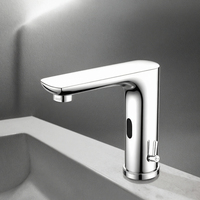 Robinet de lavabo de salle de bain moderne à poignée unique, avec cartouche céramique, automatique, intelligent, sans contact, à capteur, à poser sur le comptoir, pour la vente en gros