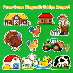 Gioco della Fattoria per Bambini, Magneti Adesivi per Frigorifero, Giocattolo Educativo per Bambini dai 3 ai 6 Anni per lo Sviluppo della Prima Infanzia - Product Image 4
