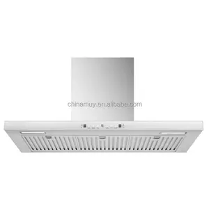 OEM supported t shape range hood stainless steel filter kitchen hood wall mounted auto clean chimney Iraq market