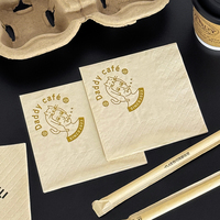Serviettes en BOPP personnalisées avec logo imprimé de qualité supérieure pour supermarchés, parfumeries, boissons, aliments ou cafés