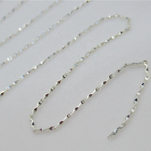 Chaîne en argent Sterling 925 de haute qualité <span class=keywords><strong>Che</strong></span> Hua Yuanbao pour bracelet et collier à bricoler soi-même faisant des résultats de bijoux et des composants - Product Image 4