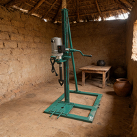 Máquina Perforadora de Pozos de Agua Manual, Portátil y Fácil de Operar, para Riego Familiar y Agrícola en África