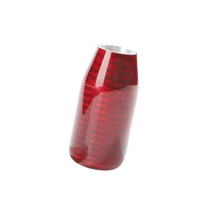 Poignée de levier de vitesse en fibre de carbone rouge et noir, universelle, pour transmission manuelle et automatique, design ergonomique - Product Image 5