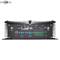 Mini PC EGLOBAL I7 7500U I5 7200U Win10 Linux RS232 MSATA Doble Gigabit VGA 8USB GPIO 4G SIM Mini Ordenador Industrial Sin Ventilador