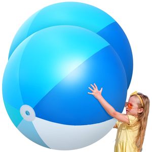 Tendance du moment : Ballon de plage gonflable géant de 60 pouces, grand jouet de piscine en PVC, ballon jumbo pour adultes, été, plage, fête de piscine, jeux en plein air - Product Image 1