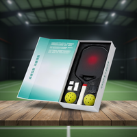 Boîte en carton personnalisée pour raquette de pickleball avec rabat magnétique, avec insert en éponge protectrice pour le rangement des raquettes de sport