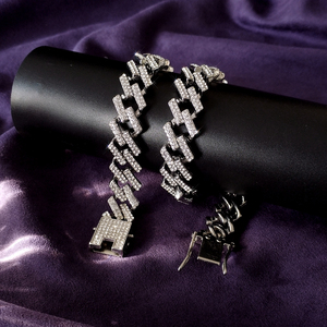 Collana e Bracciale Hip Hop con Catena Lucida Personalizzabile all'Ingrosso per Uomo e Donna, Miglior Regalo - Product Image 4