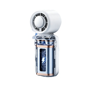 Ventilador de Mano Mejorado, 100 Velocidades, Recargable de 4000mAh, Correa Plegable para el Cuello, Turbo Silencioso, Portátil para Viajes y Ejercicio - Product Image 1