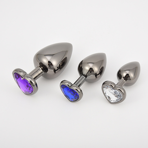 Set di <span class=keywords><strong>Plug</strong></span> Anali in Acciaio Inossidabile per Donne, Giochi Erotici, <span class=keywords><strong>Plug</strong></span> Anale in Metallo con Gioiello per Uomini - Product Image 6