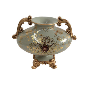 Jarrón de resina de lujo Estilo vintage Decoración para el hogar Escritorio de oficina Arreglo floral Regalo - Product Image 4