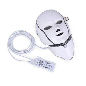 Masque facial portable LED 7 couleurs étanche pour photothérapie, écran tactile, raffermissement de la peau, soin anti-acné, appareil de beauté - Product Image 5