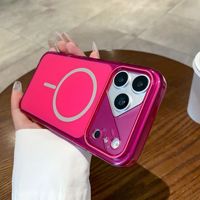 Coque magnétique ultra-fine mate pour PC avec protection de l'appareil photo et recharge sans fil pour iPhone 18 17 16 15 14 13 12 Pro Max
