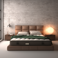 Matelas orthopédique de 15 pouces, coussin naturel, soulagement de la pression, literie rafraîchissante, matelas double/queen